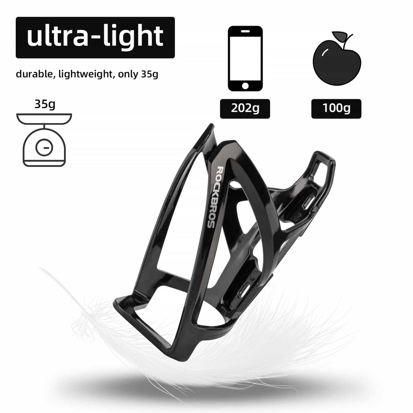 ROCKBROS 35g Lightweight PC Bicycle Bottle Holder