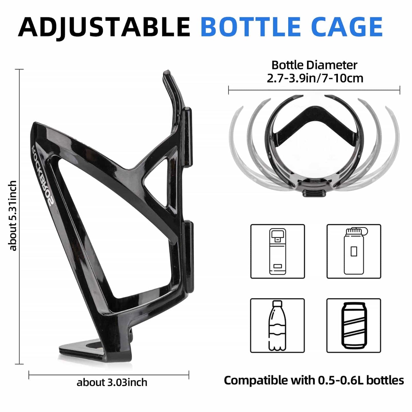 ROCKBROS 35g Lightweight PC Bicycle Bottle Holder