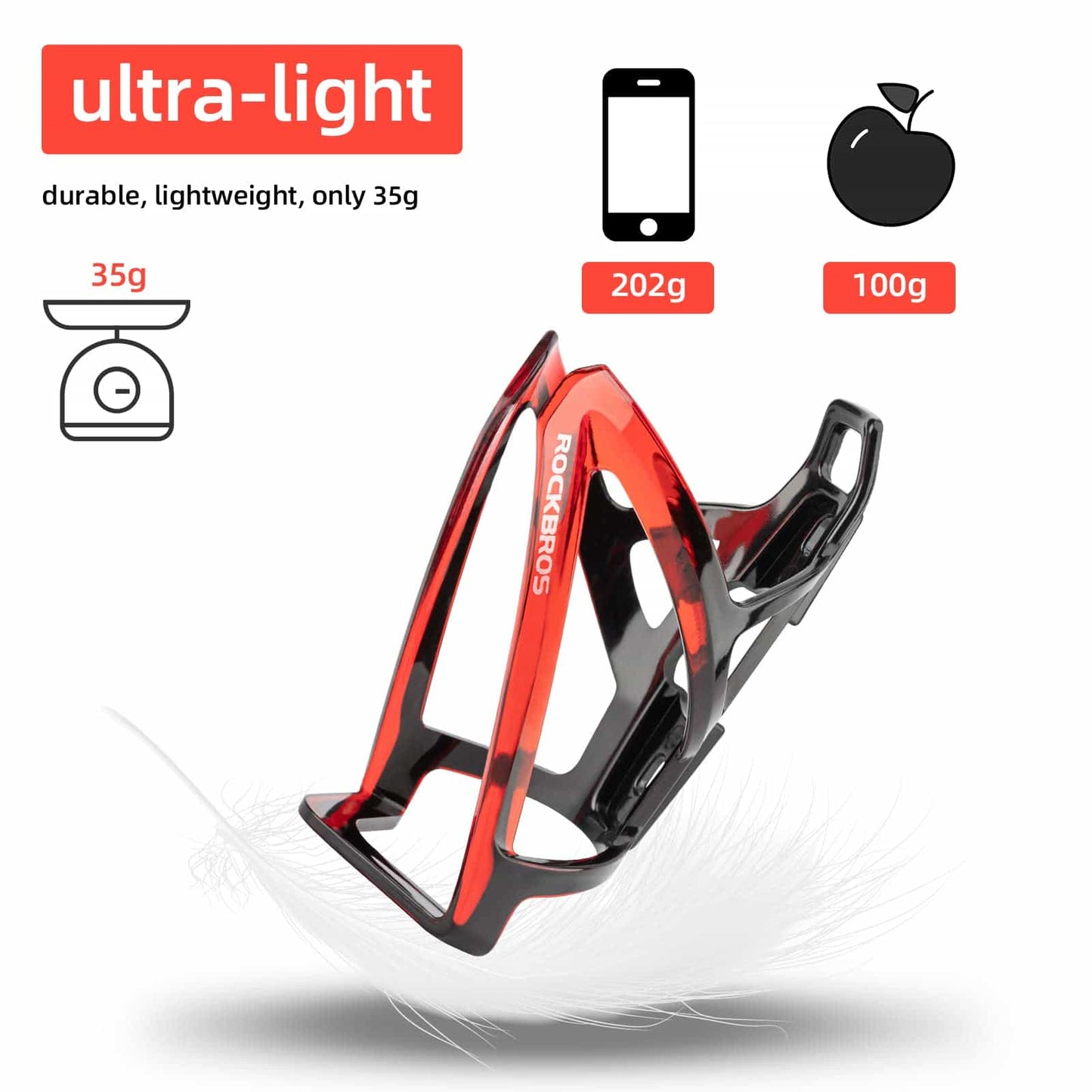 ROCKBROS 35g Lightweight PC Bicycle Bottle Holder