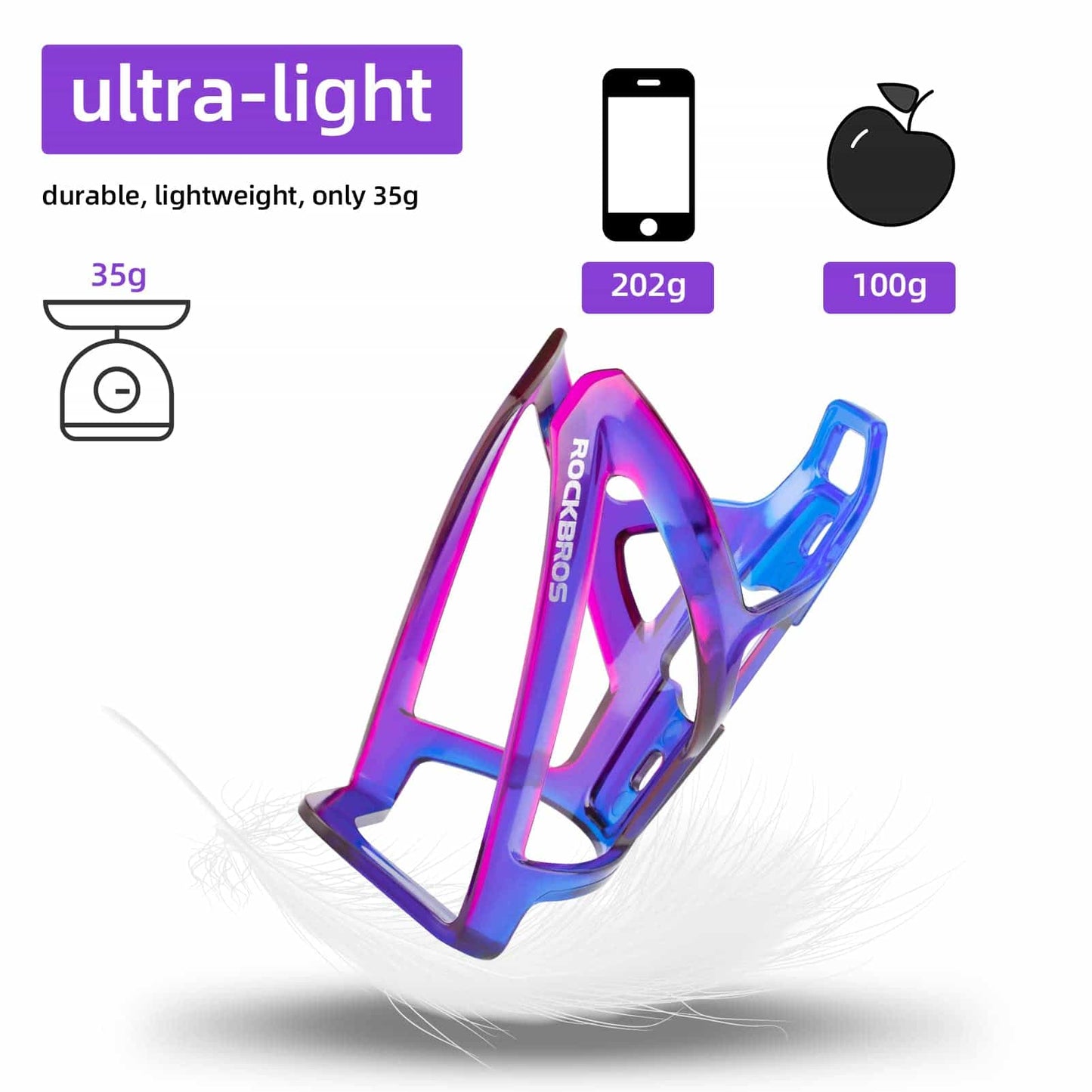 ROCKBROS 35g Lightweight PC Bicycle Bottle Holder