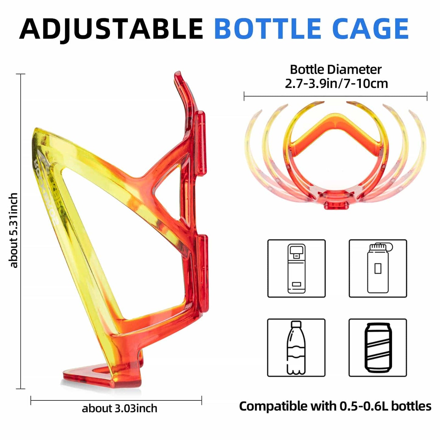 ROCKBROS 35g Lightweight PC Bicycle Bottle Holder