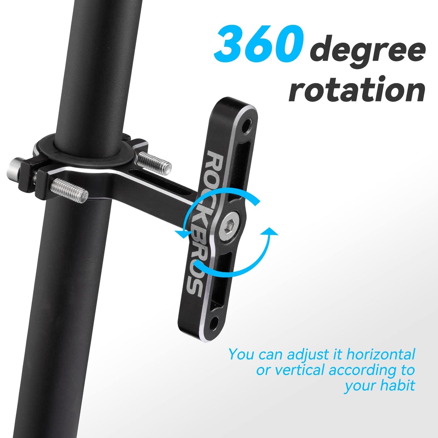 ROCKBROS Aluminum Universal Bottle Holder Adapter for Bicycles and Motorcycles