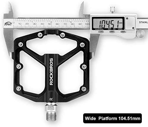 ROCKBROS Aluminium Platform Pedals 9/16 inch for MTB E-Bike City Bike