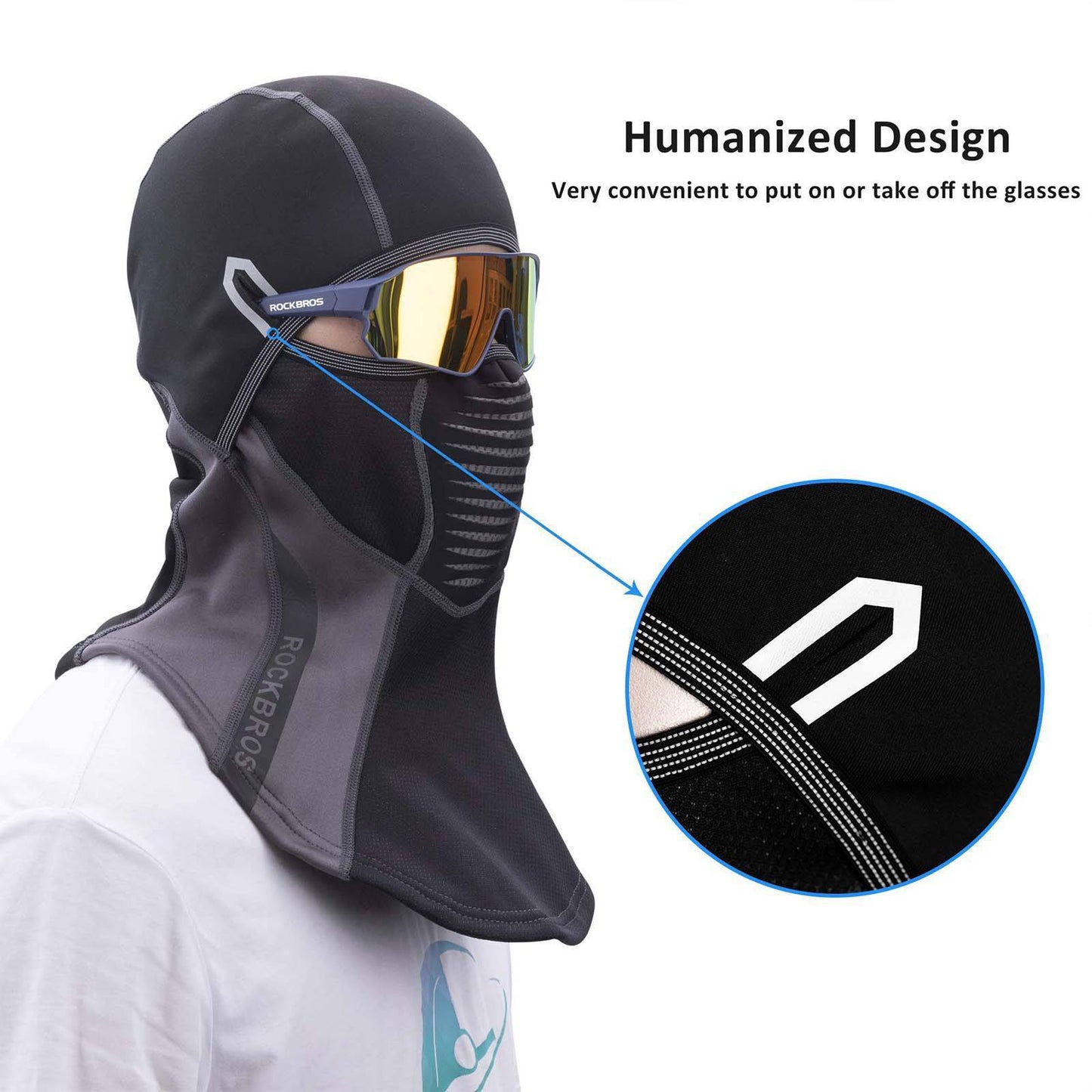 ROCKBROS Balaclava Winter Thermal Cycling Full Face Mask Ski Mask 