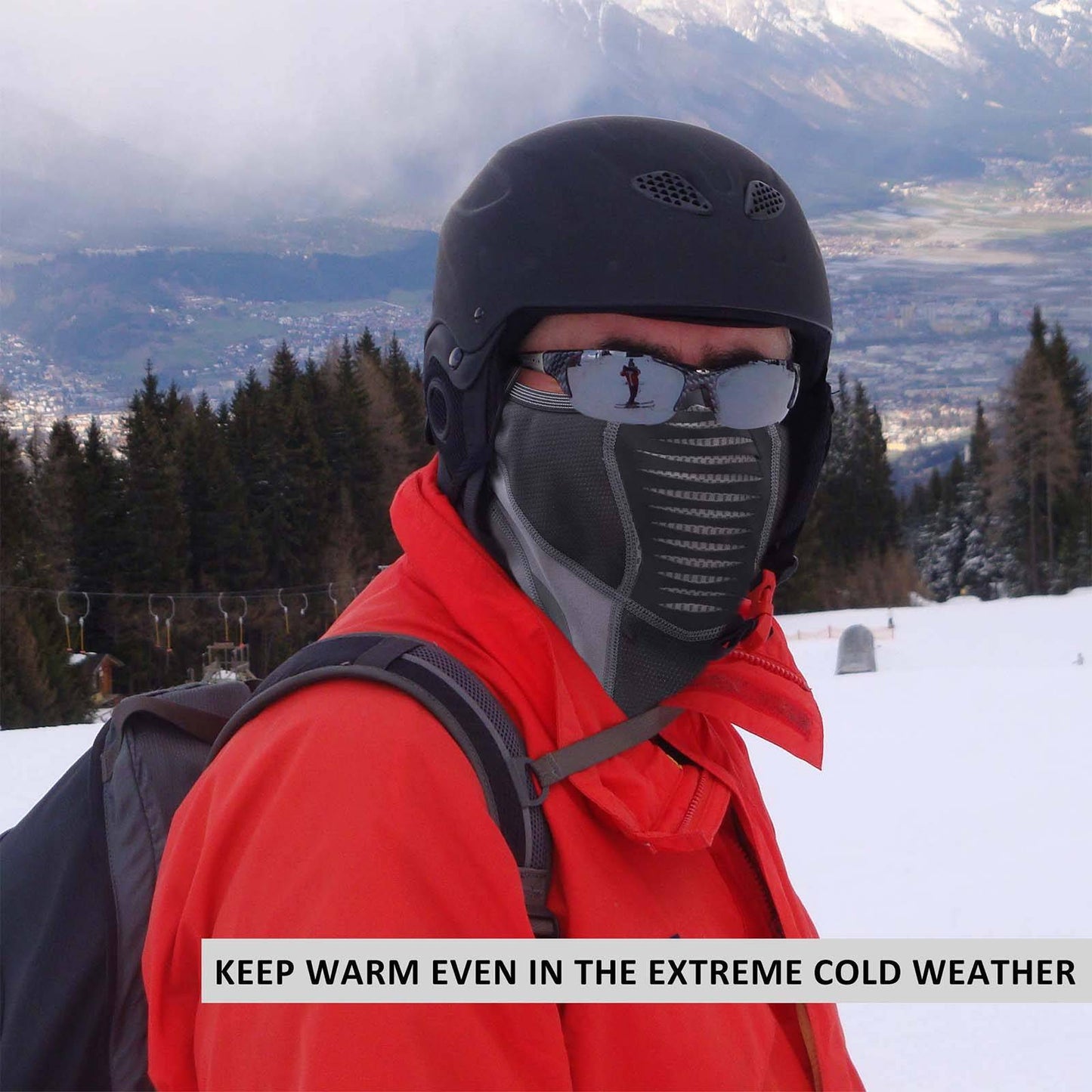 ROCKBROS Balaclava Winter Thermal Cycling Full Face Mask Ski Mask 