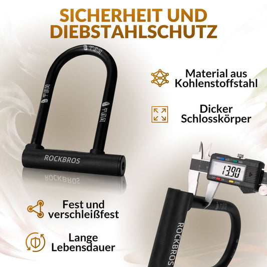 ROCKBROS U-lock Bicycle Lock High Security Locks Waterproof