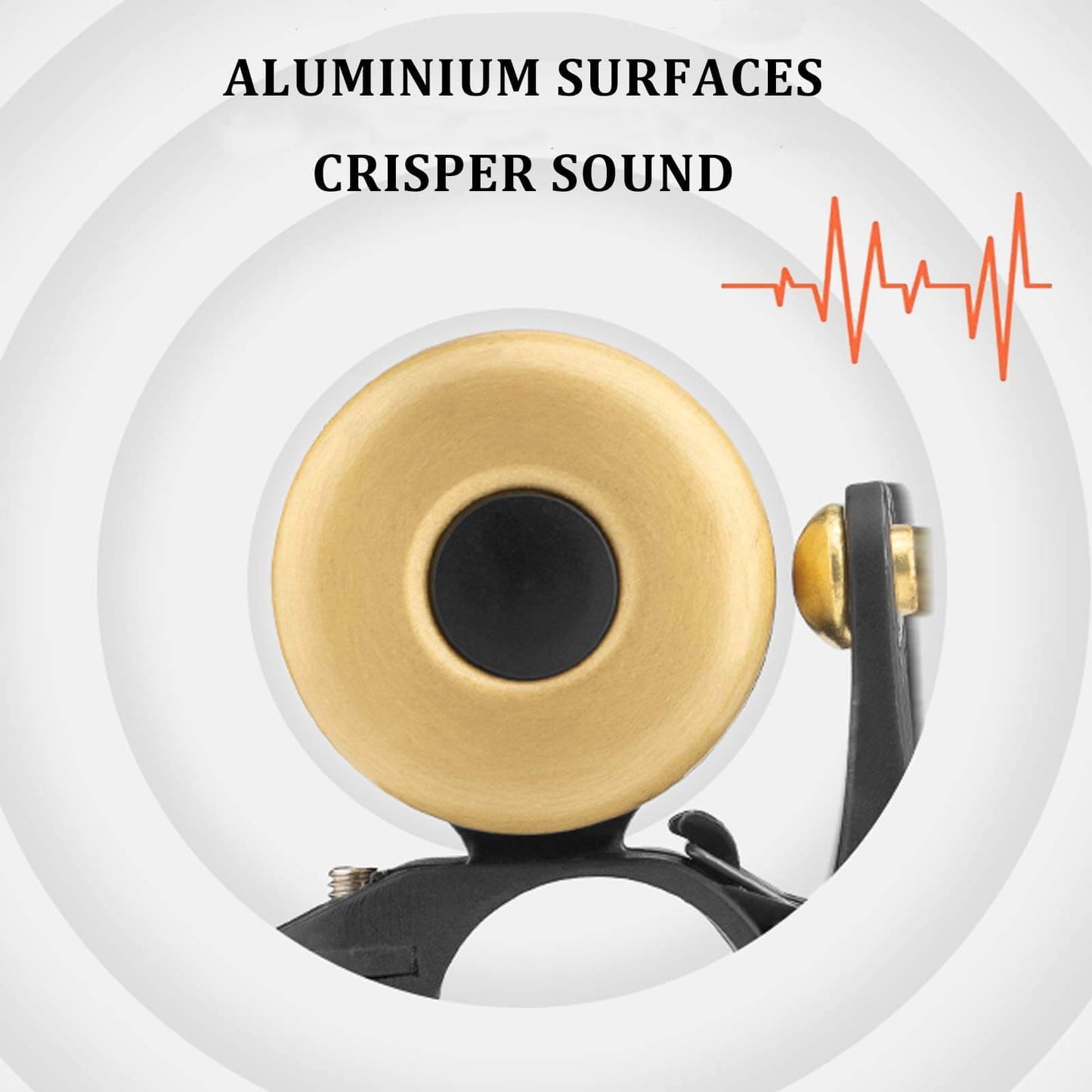 ROCKBROS Klassísk messinghjólabjalla, litlar hjólabjöllur, 1-2 hringitónar