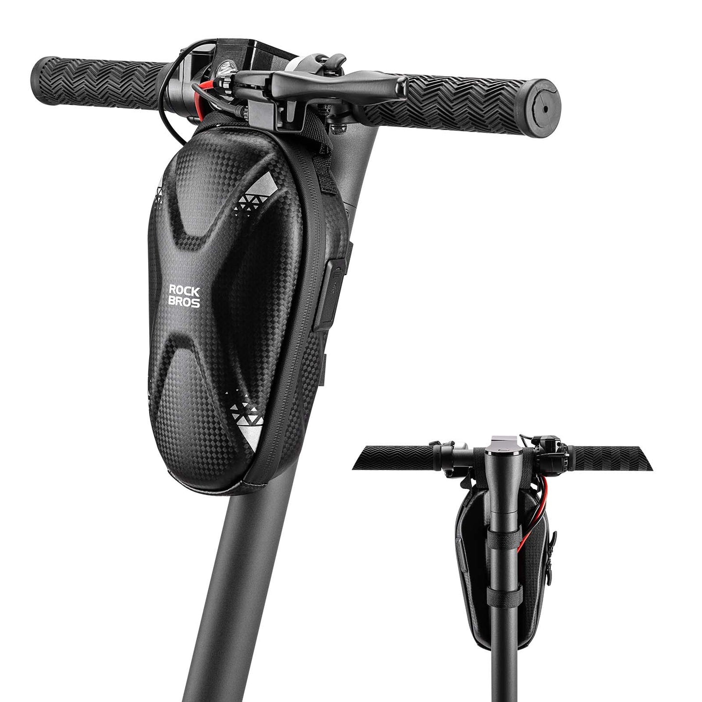 ROCKBROS E Scooter Lenkertasche Wasserdicht Vordertasche mit USB-Anschlüsse