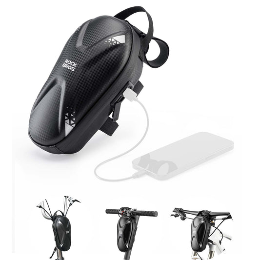 ROCKBROS E Scooter Lenkertasche Wasserdicht Vordertasche mit USB-Anschlüsse