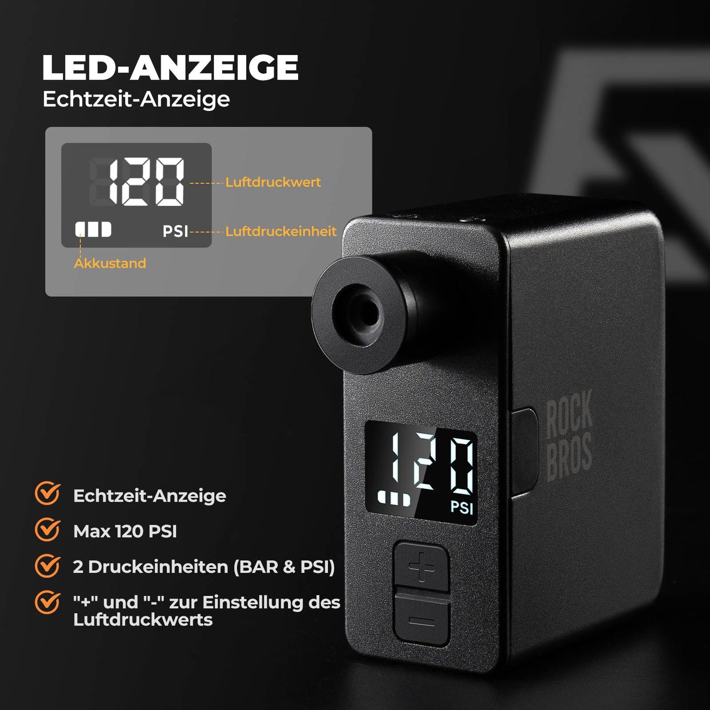 MINI rafmagnshjóladæla AS1 Pro