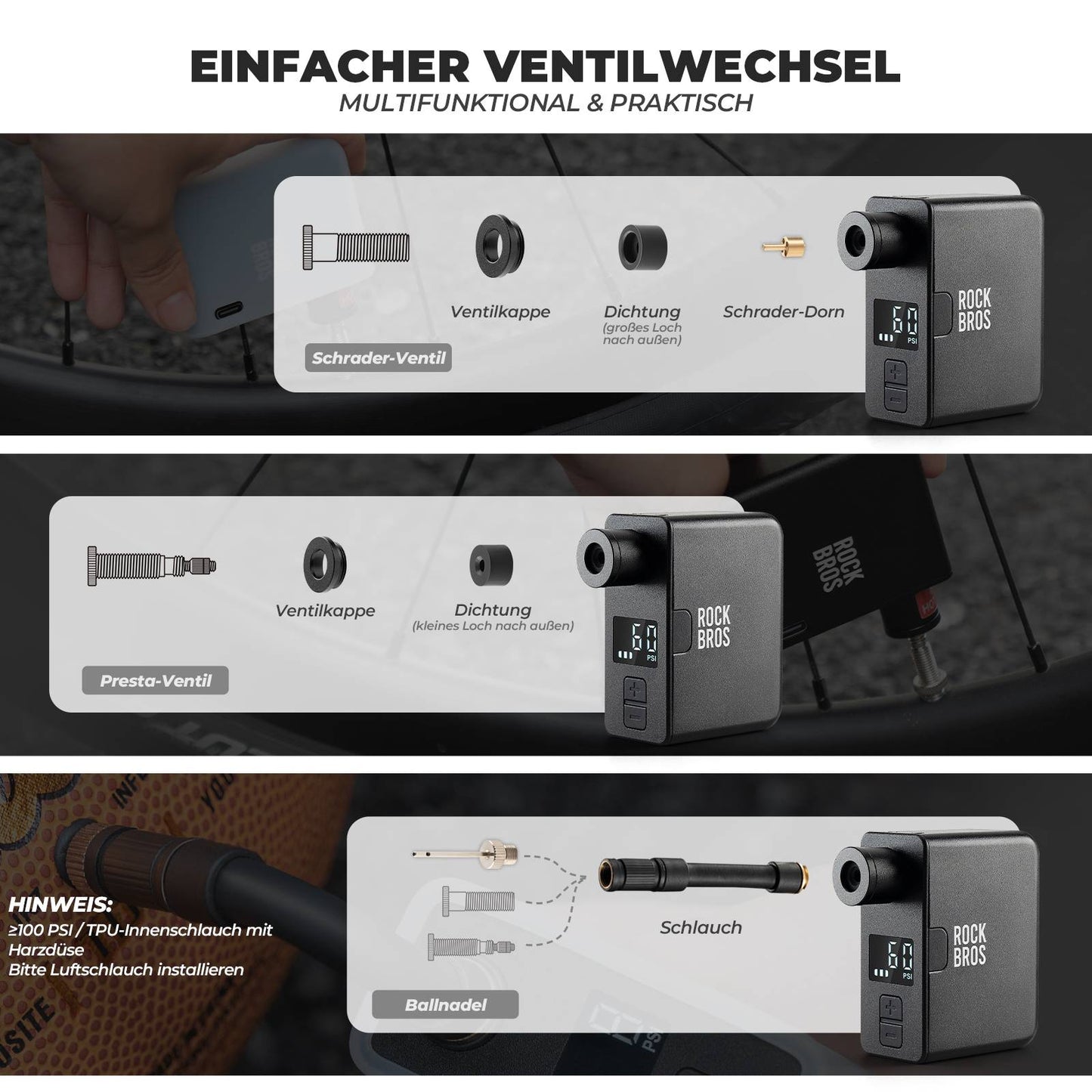 MINI rafmagnshjóladæla AS1 Pro