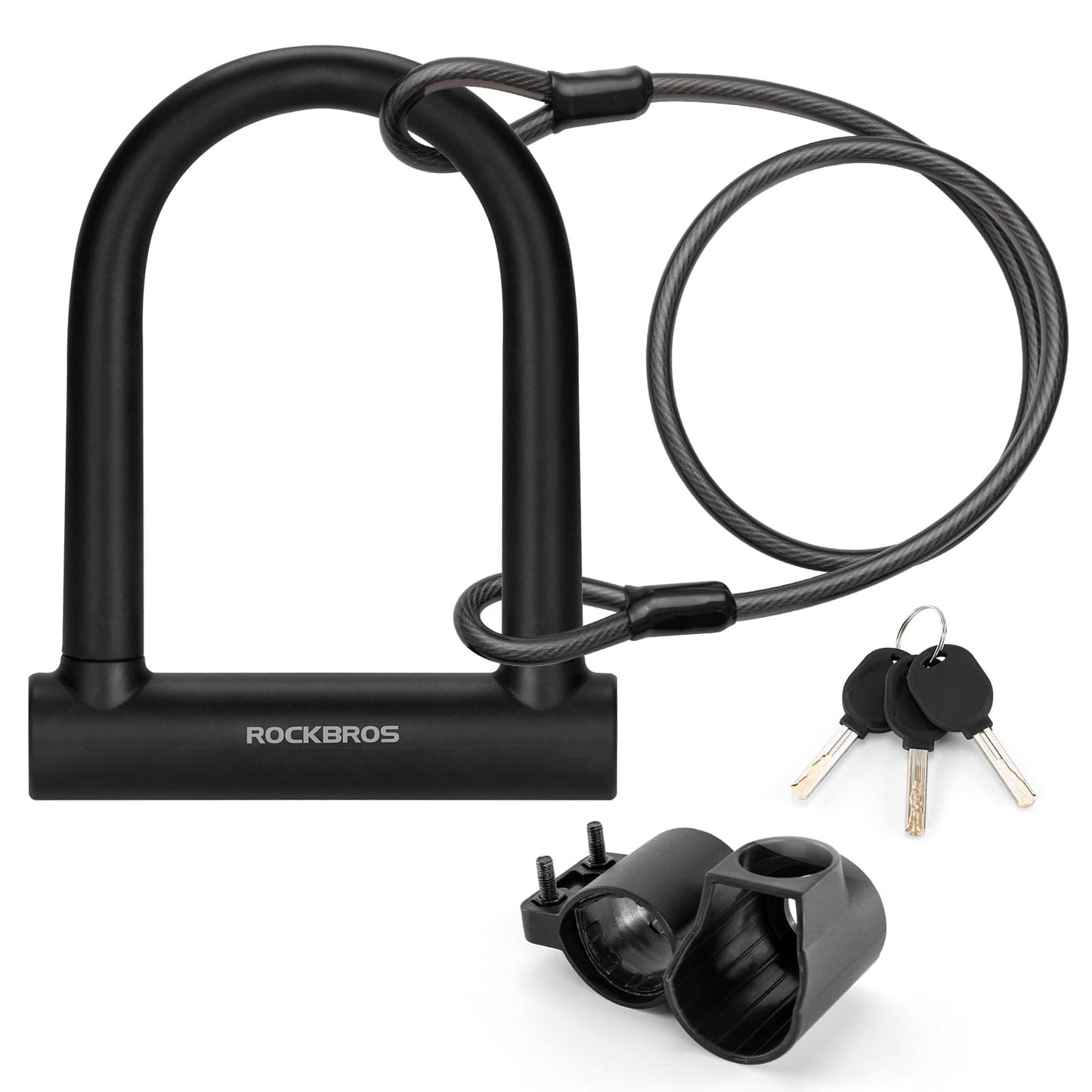 ROCKBROS Bicycle U-Lock for Bicycles &amp; Motorcycles made of alloy