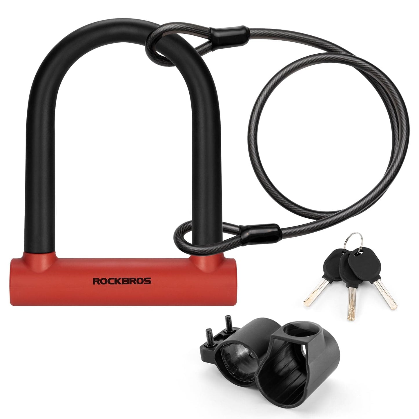 ROCKBROS Bicycle U-Lock for Bicycles &amp; Motorcycles made of alloy