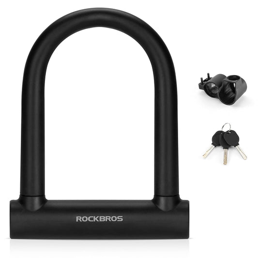 ROCKBROS Bicycle U-Lock for Bicycles &amp; Motorcycles made of alloy