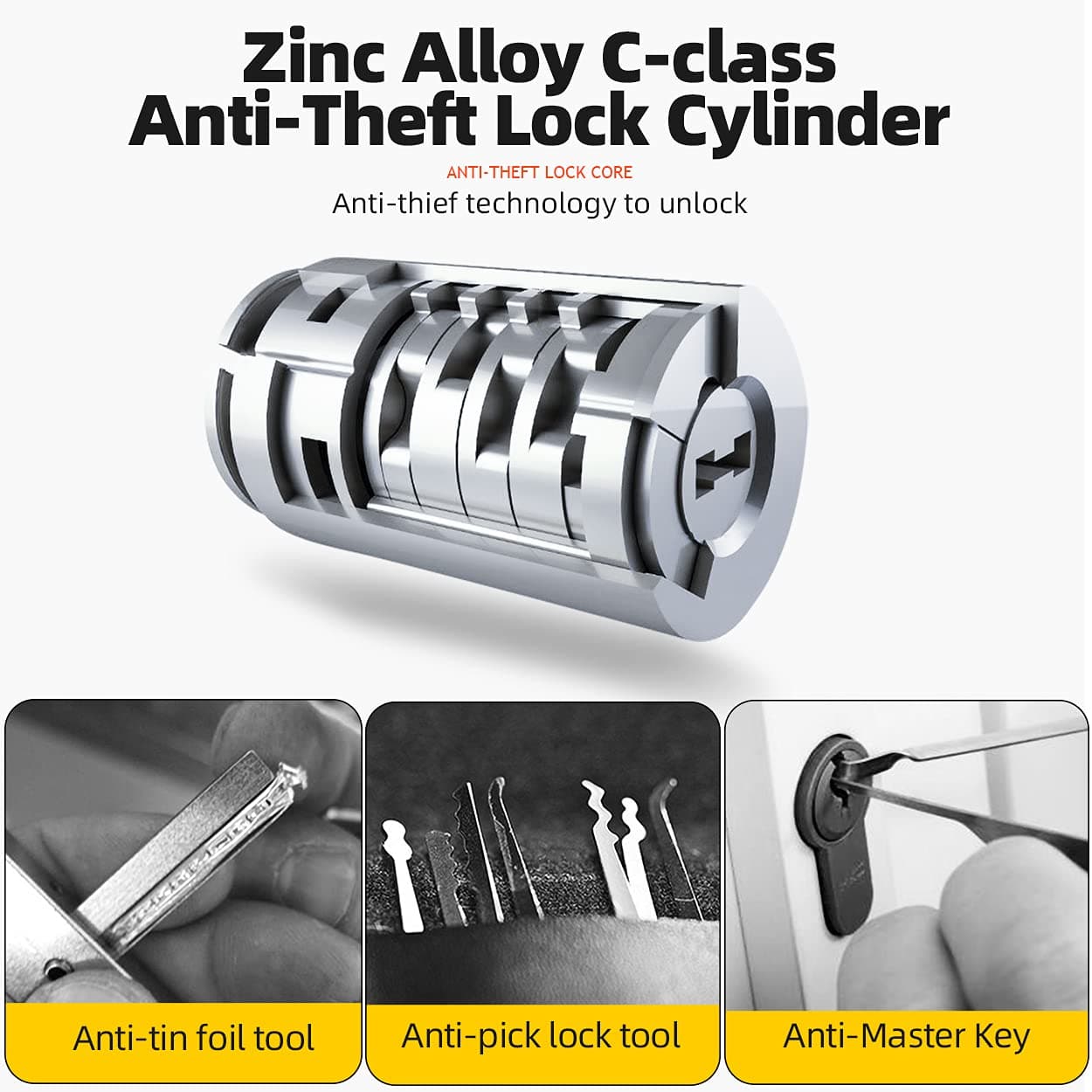 ROCKBROS Bicycle U-Lock for Bicycles &amp; Motorcycles made of alloy