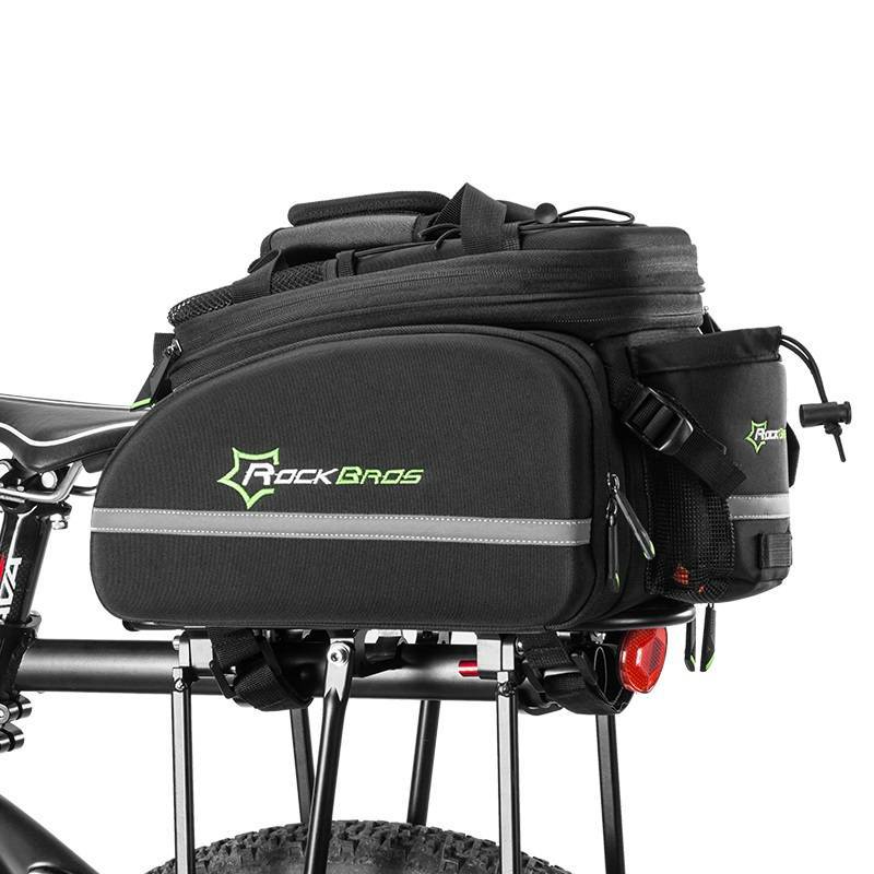 ROCKBROS Bicycle Pannier Bag, Waterproof with Rain Cover, 17-35L