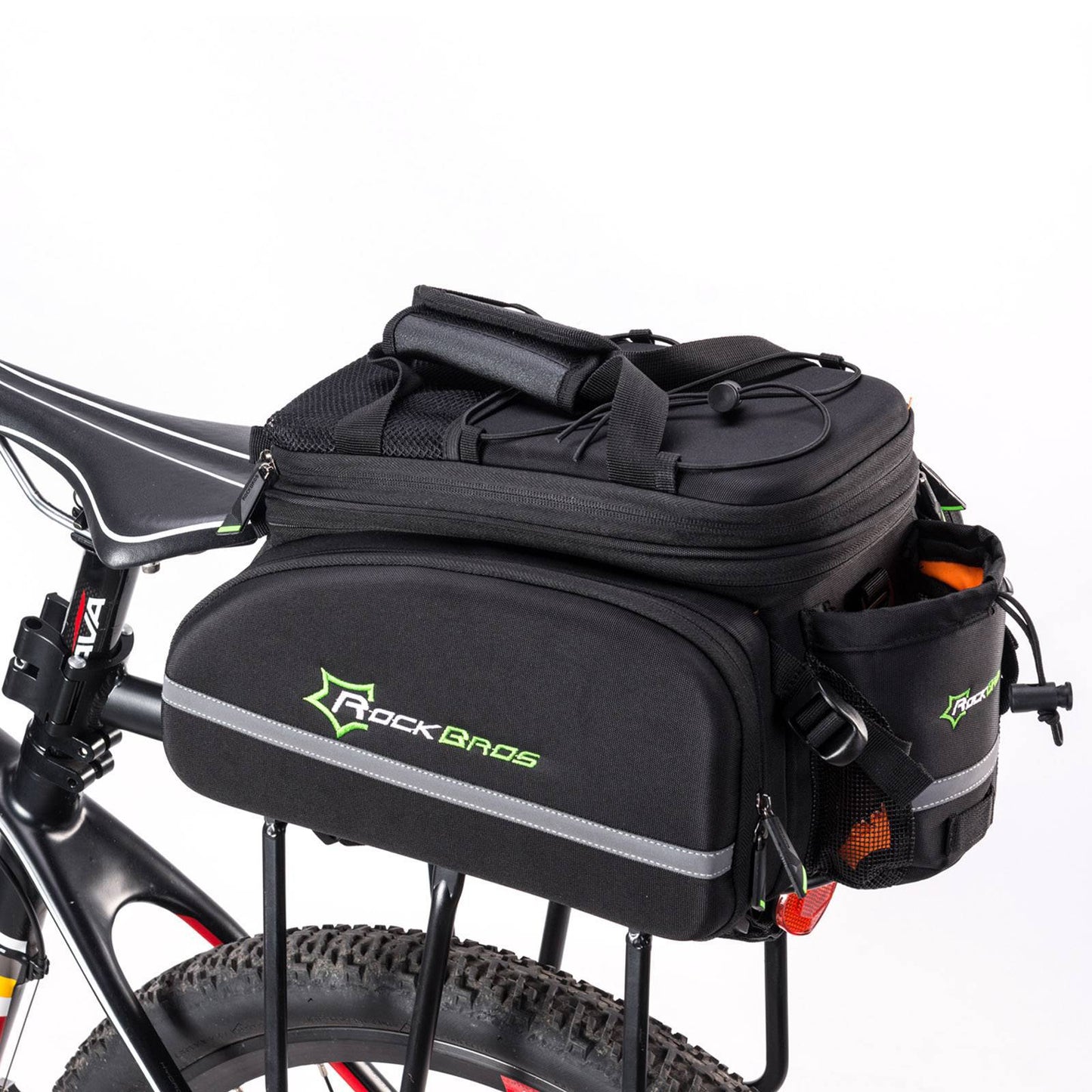 ROCKBROS Bicycle Pannier Bag, Waterproof with Rain Cover, 17-35L