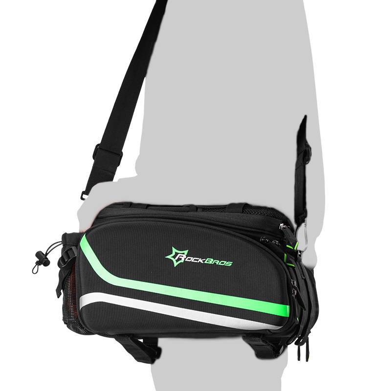 ROCKBROS Bicycle Pannier Bag, Waterproof with Rain Cover, 17-35L