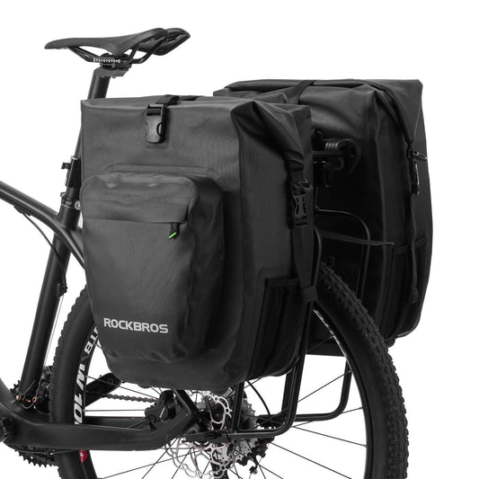ROCKBROS Fahrrad hinter Gepäckträgertasche wasserdicht 20-27L für E-Bike/Rennrad/MTB