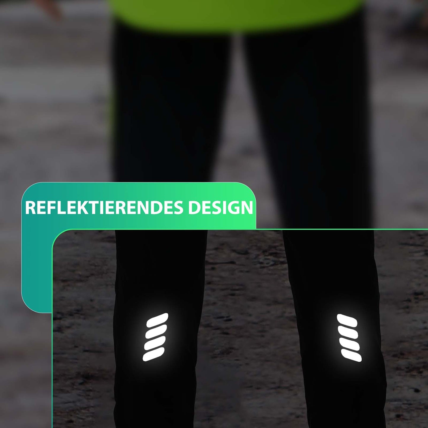 ROCKBROS Cycling Trousers Water-Repellent Cycling Shorts Bright Green