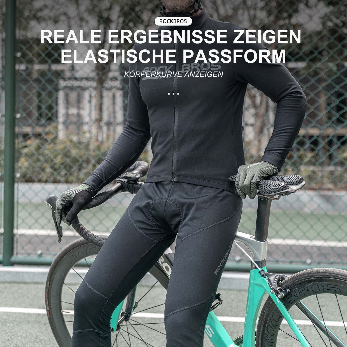 ROCKBROS Fahrrad Jacke Winter Winddichte Fahrradbekleidung Sportlich