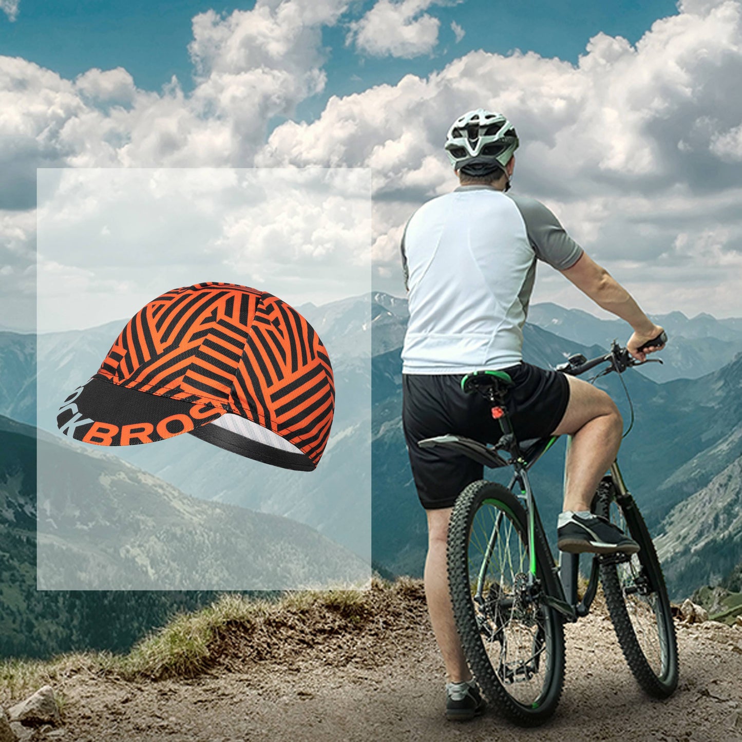 ROCKBROS Cycling Cap UV Protection Sports Hat for Women and Men 54-61 cm