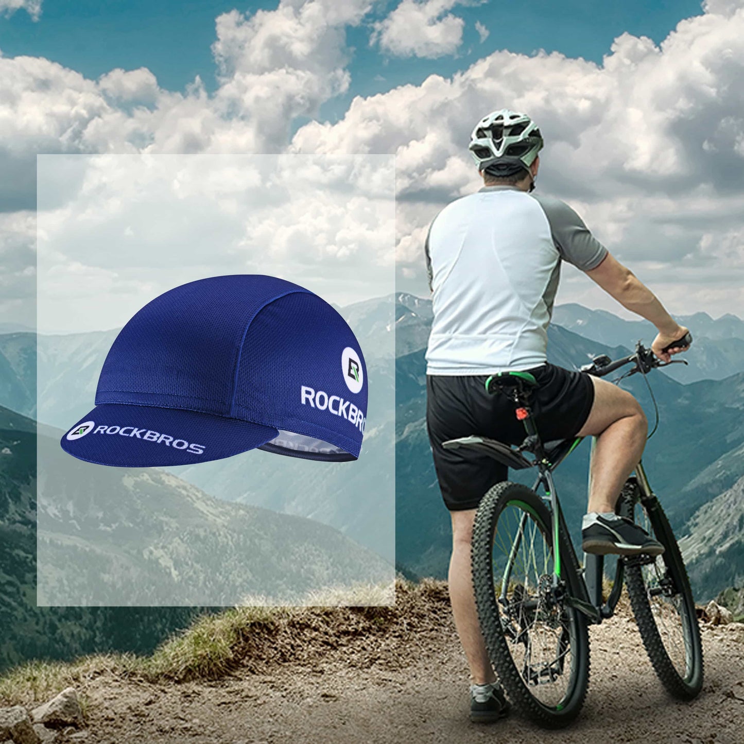 ROCKBROS Cycling Cap UV Protection Sports Hat for Women and Men 54-61 cm