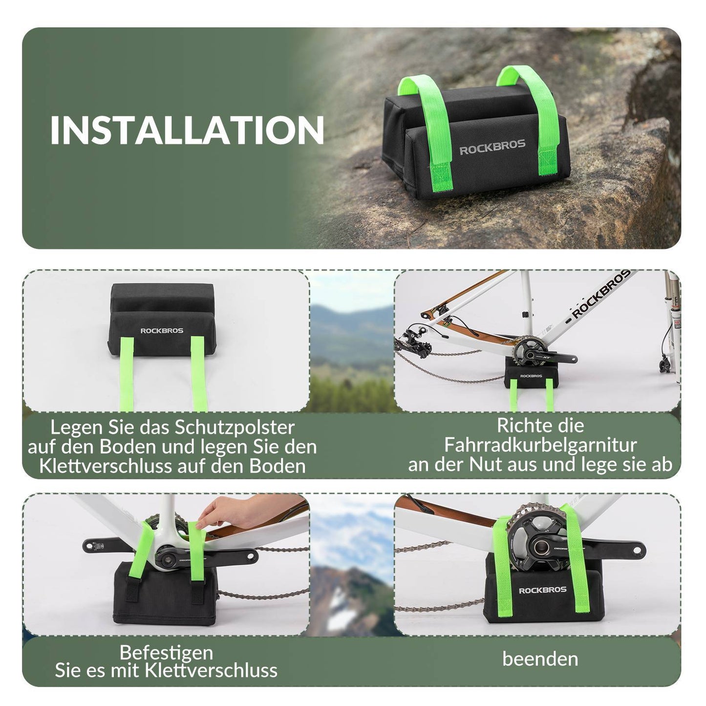 ROCKBROS Bicycle Chainring Set Protective Pads Bicycle Accessories Universal