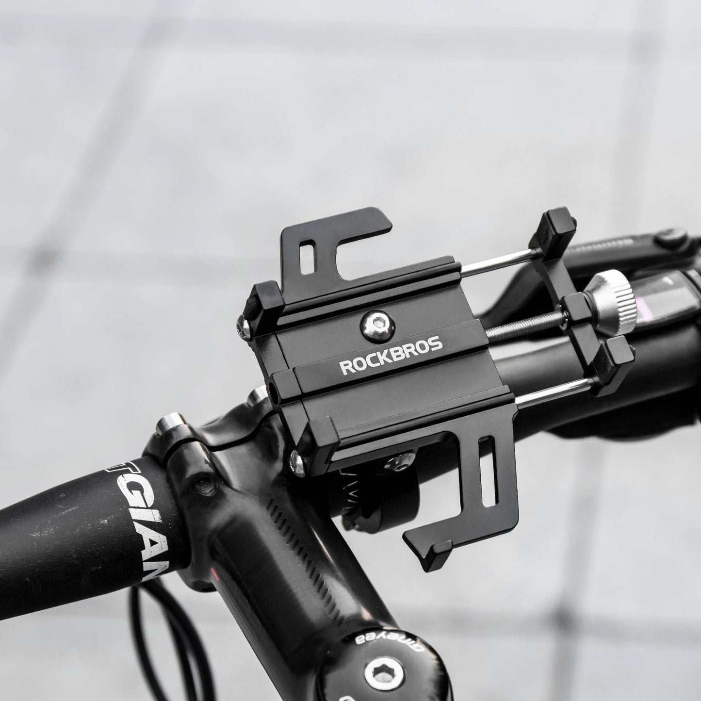ROCKBROS símafesting fyrir reiðhjól og mótorhjól með 360° snúningsfestingu