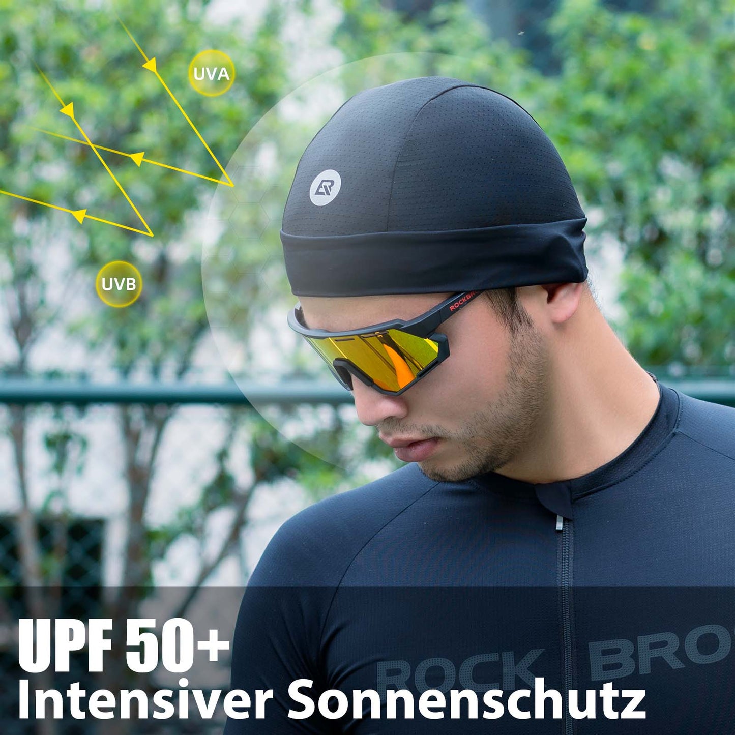 ROCKBROS Cycling Cap Summer UV Protection Running Cap Men's 50-64CM