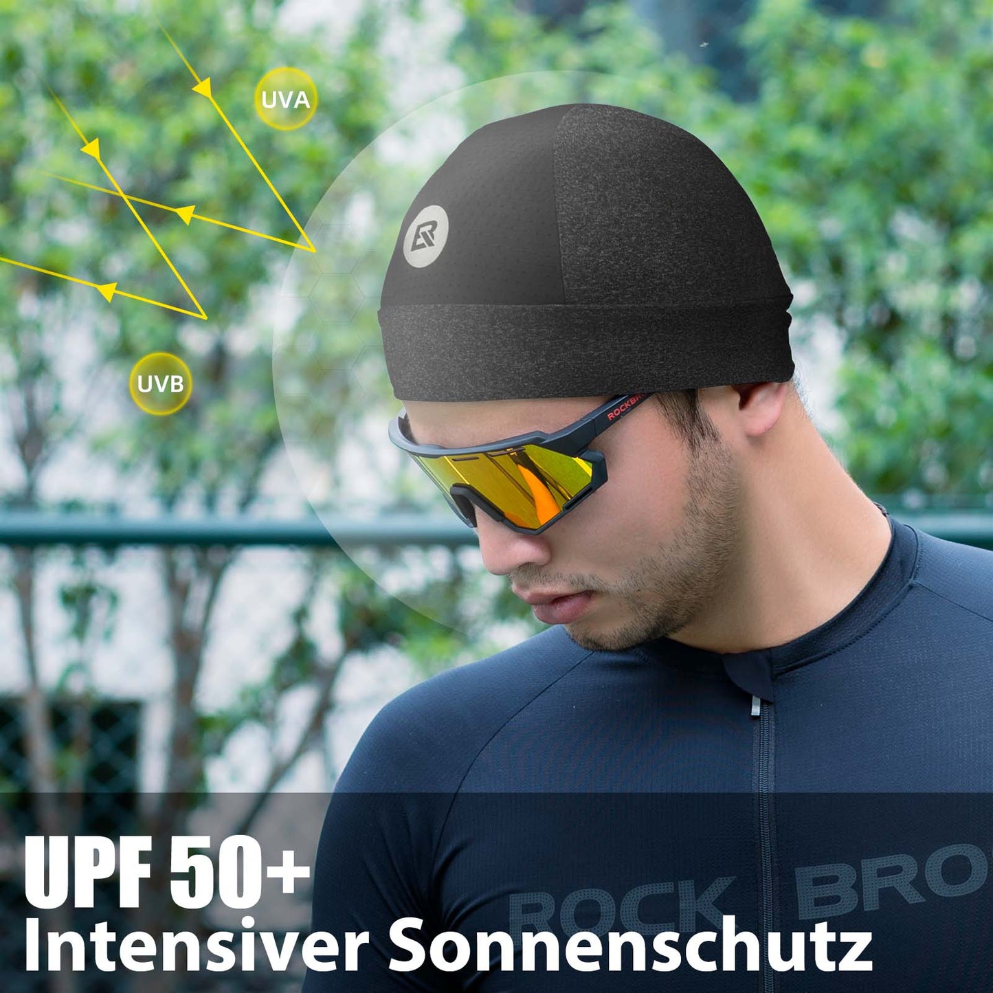 ROCKBROS Cycling Cap Summer UV Protection Running Cap Men's 50-64CM