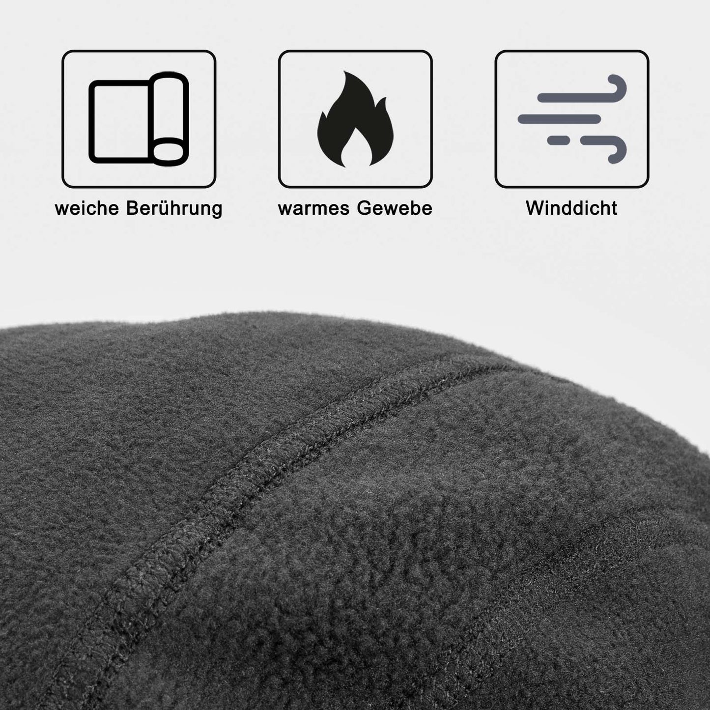 ROCKBROS Cycling Cap Winter Hat with Glasses Hole Windproof Helmet Cap