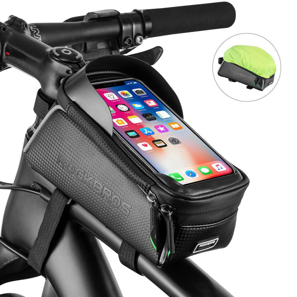 ROCKBROS Fahrrad Oberrohrtasche 6,5 Zoll Touchscreen Wasserdicht