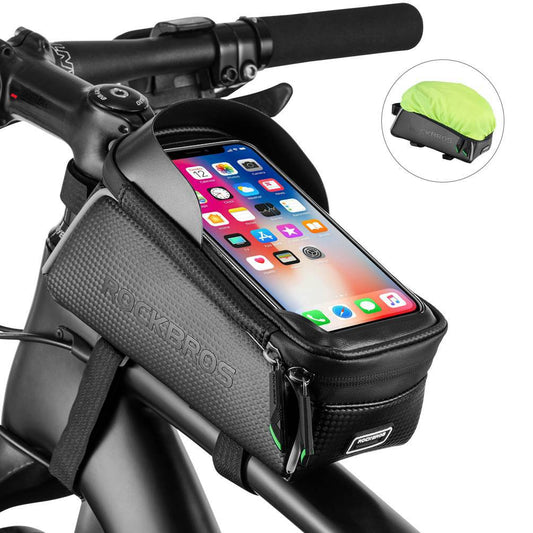 ROCKBROS Fahrrad Oberrohrtasche 6,5 Zoll Touchscreen Wasserdicht