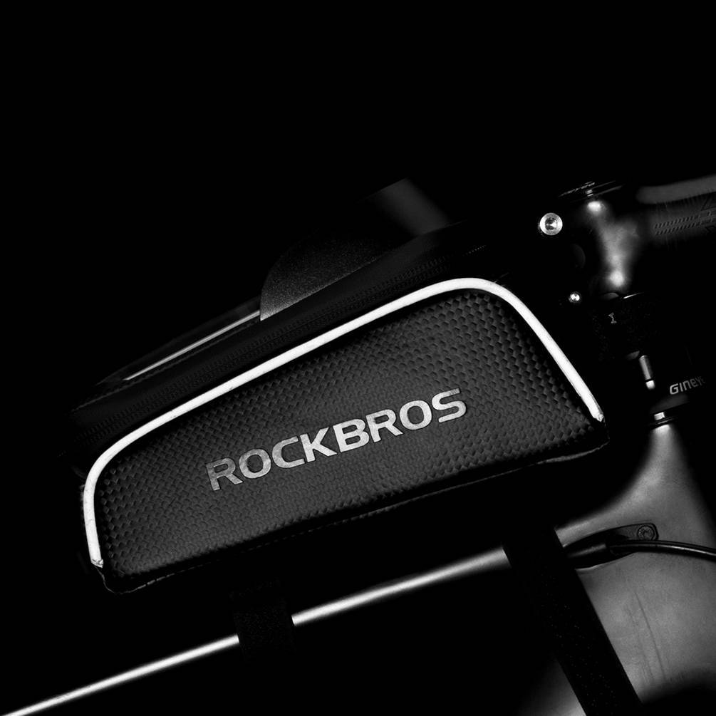 ROCKBROS Fahrrad Oberrohrtasche 6,5 Zoll Touchscreen Wasserdicht