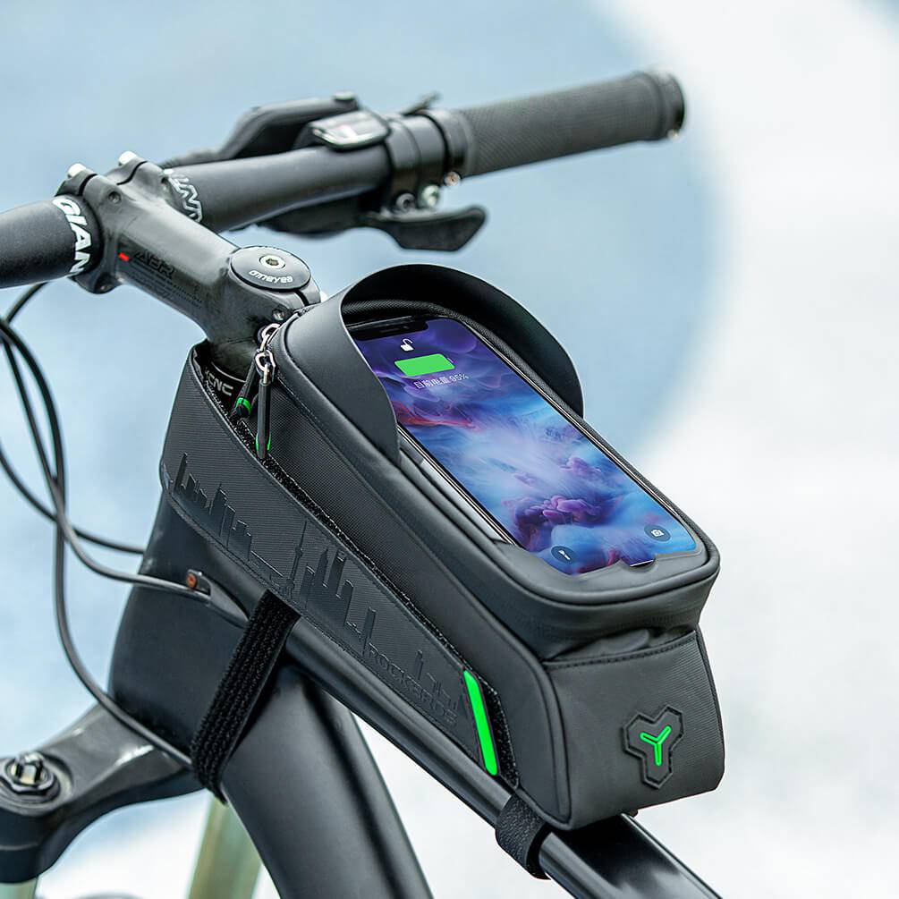 ROCKBROS Bicycle Top Tube Bag Waterproof Phone Bag with Touchscreen