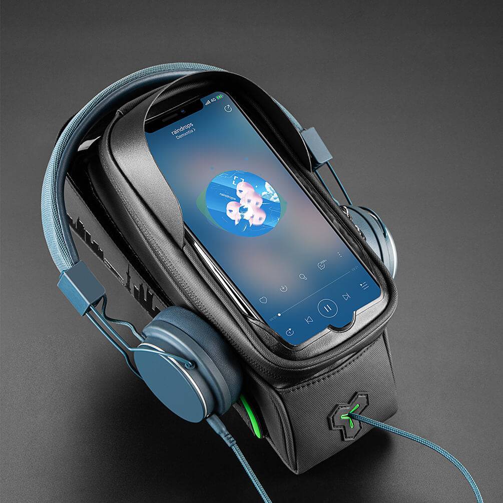 ROCKBROS Bicycle Top Tube Bag Waterproof Phone Bag with Touchscreen