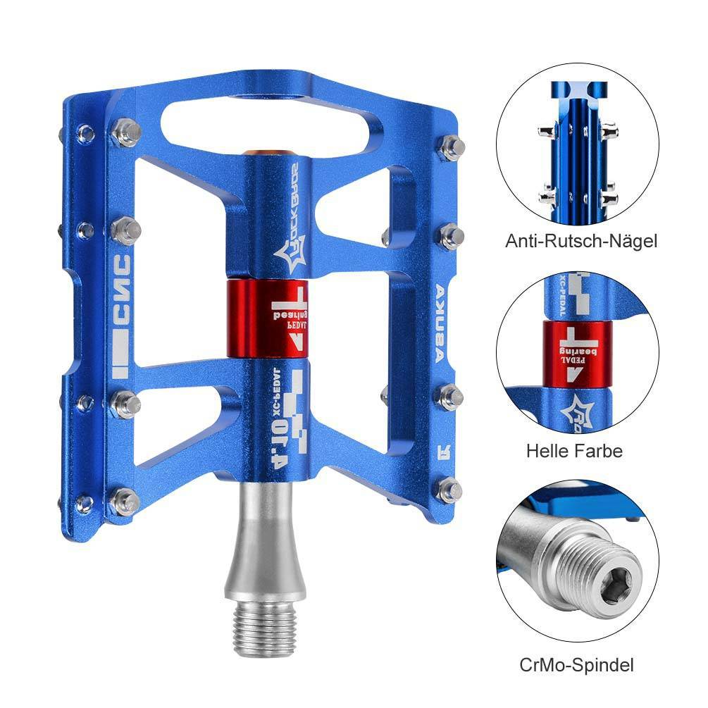 Bicycle pedals 9/16 for MTB/BMX/road bike with 4 sealed bearings