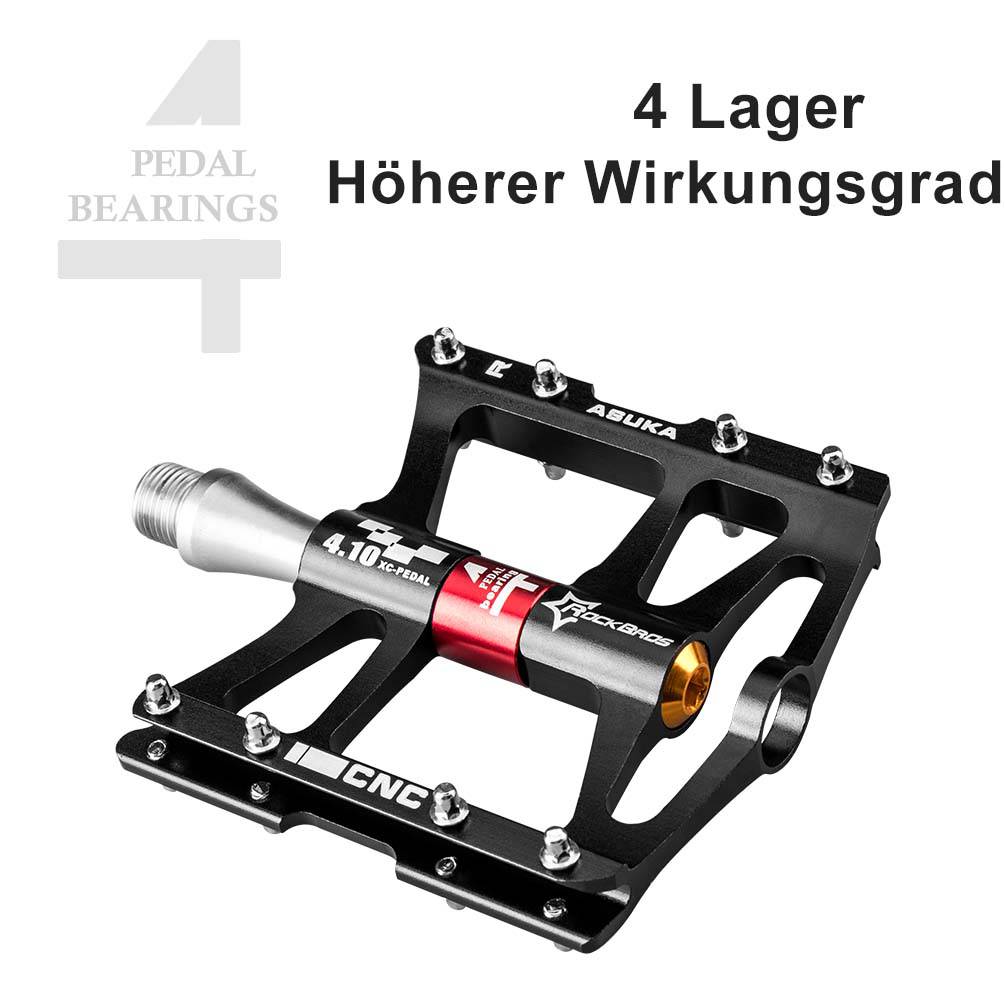 Bicycle pedals 9/16 for MTB/BMX/road bike with 4 sealed bearings