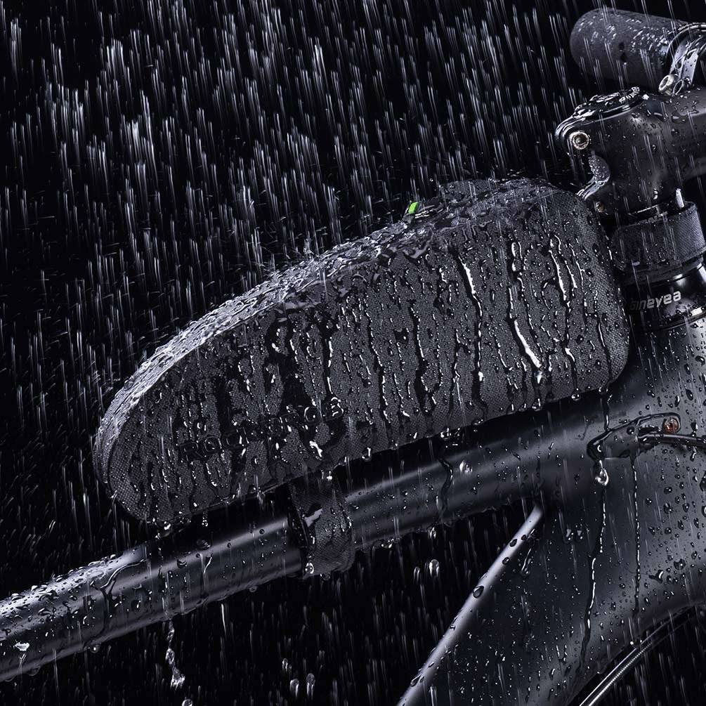 ROCKBROS Bicycle Frame Bag Waterproof Dustproof Black 1L/1.6L