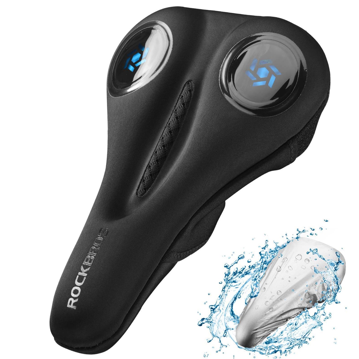 ROCKBROS Hjólreiðasætisáklæði Gel Sætisáklæði Svart