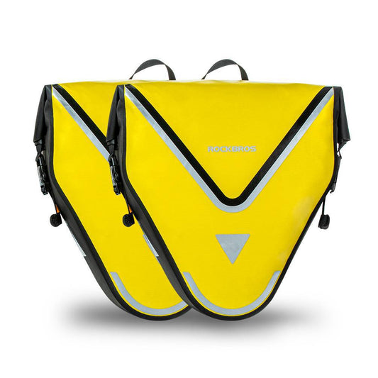 ROCKBROS Bicycle Transport Bag 100% Waterproof with Shoulder Strap 20L Yellow/Black Gold