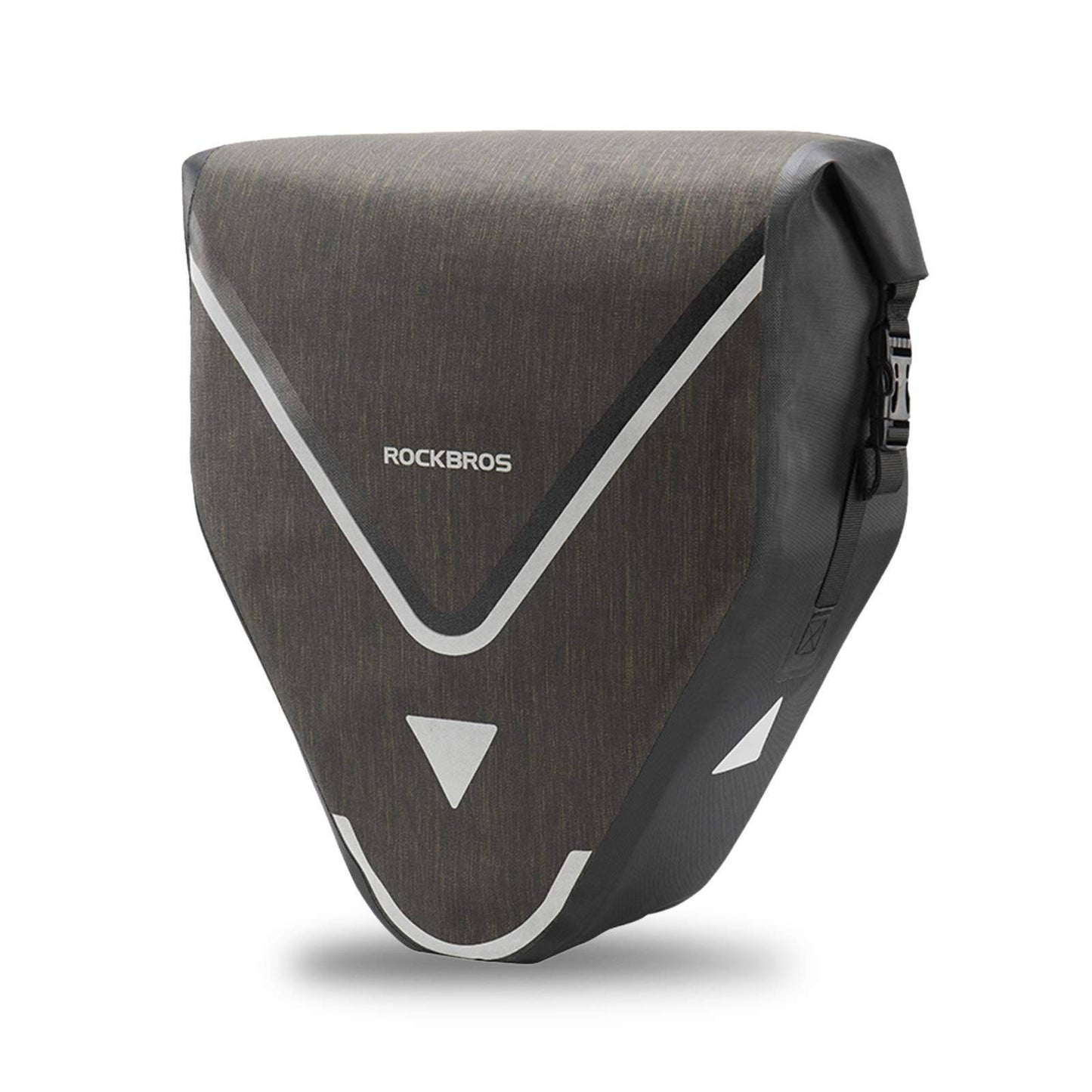 ROCKBROS hjólaflutningstaska 100% vatnsheld með axlaról 20L gulur/svört gulllitaður