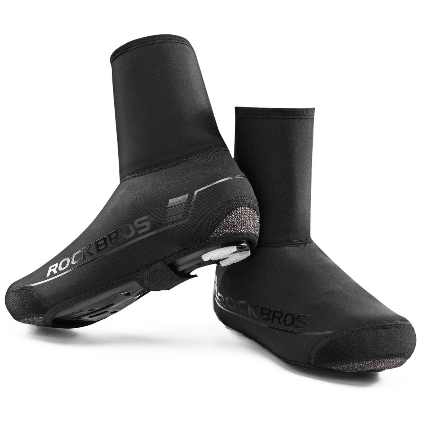 ROCKBROS Fahrrad Überschuhe Winter warm Überzieher für Radsport Schwarz