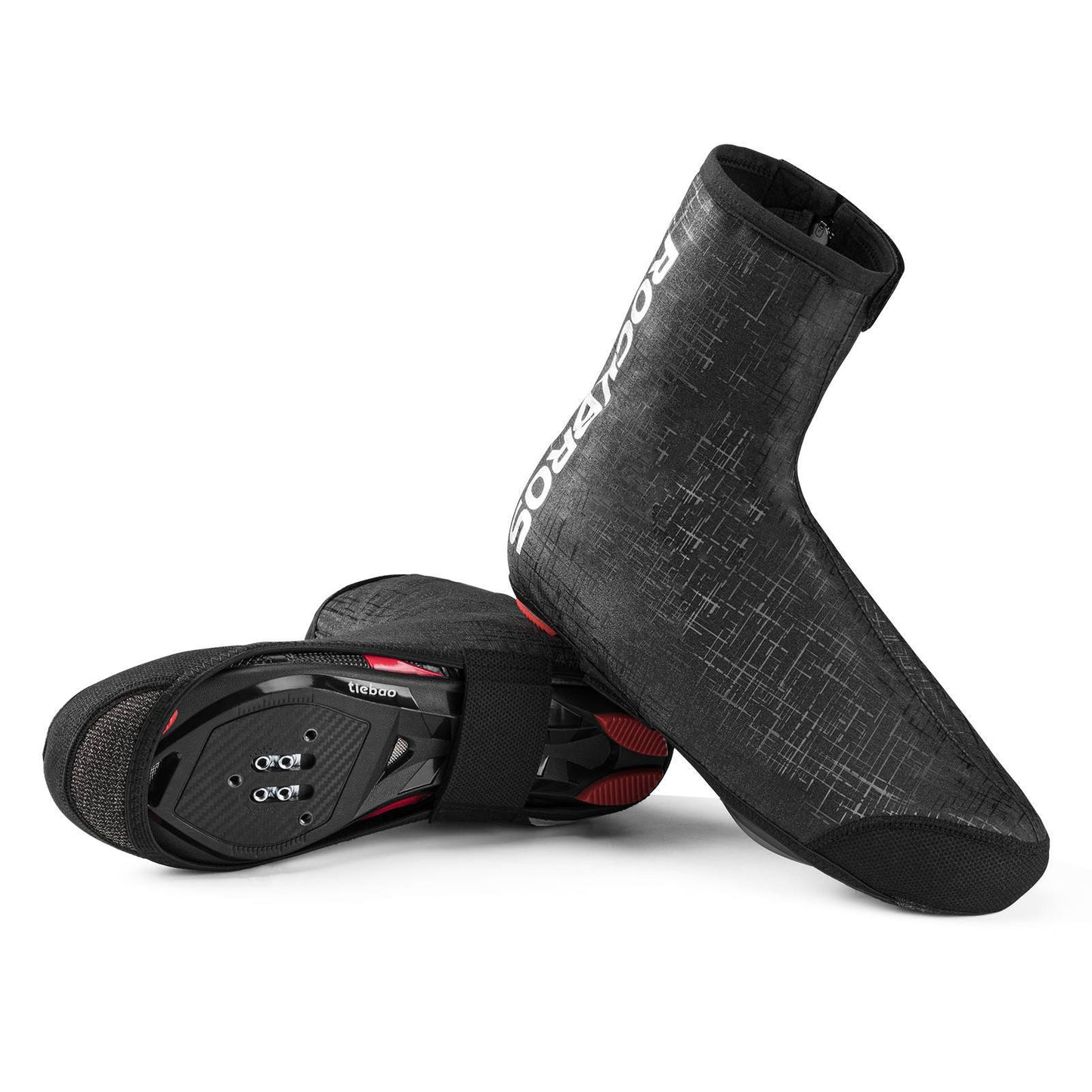 ROCKBROS Fahrrad Überzieher Windfest Wasserabweisend Überschuhe Rennrad MTB Schwarz