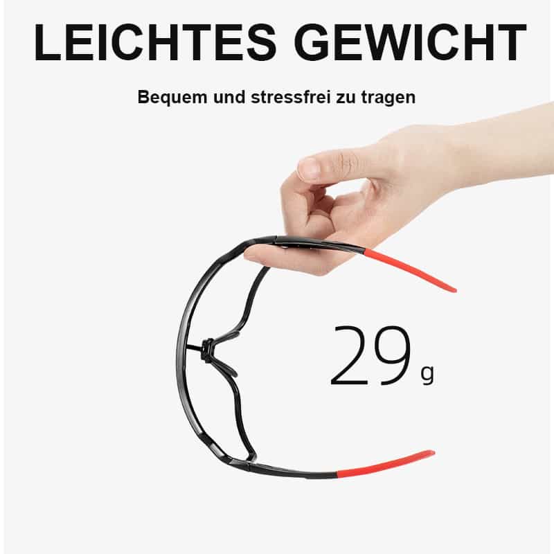 ROCKBROS Photochromic Cycling Glasses, Sports Glasses, UV400 Protection, Women's/Men's