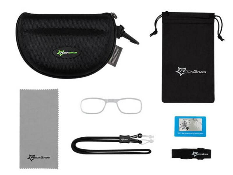 ROCKBROS cycling glasses, polarized sunglasses with 5 interchangeable lenses