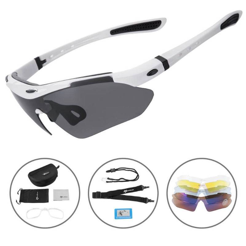 ROCKBROS cycling glasses, polarized sunglasses with 5 interchangeable lenses