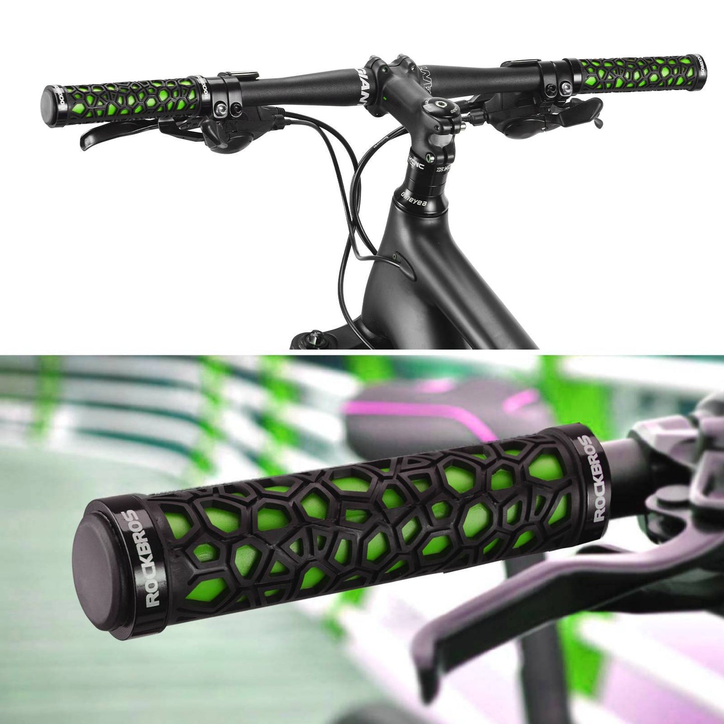 ROCKBROS Fahrradgriffe Lenkergriffe für Mountainbike/ Scooter/ E-Bike/ Cityrad/ Rennrad
