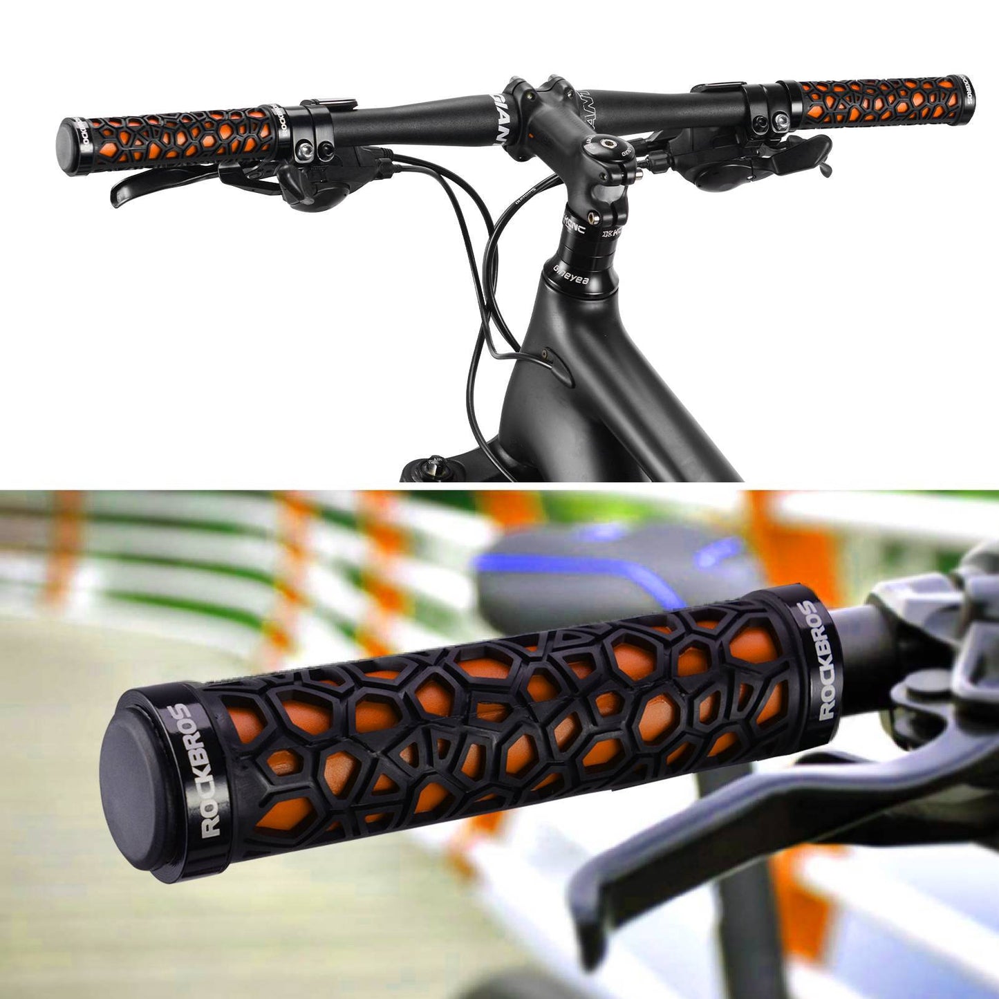 ROCKBROS Fahrradgriffe Lenkergriffe für Mountainbike/ Scooter/ E-Bike/ Cityrad/ Rennrad